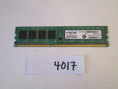 Crucial CT51264BA160BJ.M8FDD 4Gb PC3-12800 1600Mhz DDR3 Desktop Memory RAM (4017 - Image 1 of 2