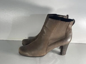 Rockport Women's Shoes Size UK 7.5(42) Brown Leather Pull on Ankle Boots -B237 - Picture 1 of 7