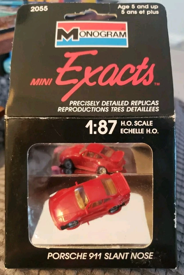 PORSCHE 911 NARIZ INCLINADA MINI EXACTOS MONOGRAMA MODELO 1990 2055 1:87 HO ROJO FUNDIDO A PRESIÓN Foto 1 de 1