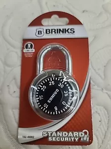 Brinks Padlock Standard Security 3 Dial Combination Lock #162-49002 - Picture 1 of 2