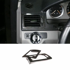 For Benz C-Class W204 2008-2014 Carbon Fiber Dashboard Side Vent Overlay Cover - Picture 1 of 8