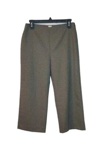 True Royal Damen Cropped Hose Beige Schwarz Wollmischung Größe EUR 40 US 6 - Bild 1 von 5
