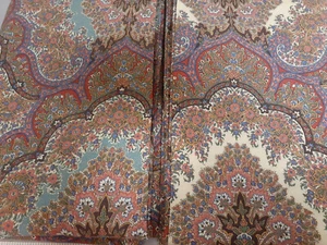 Coppia di tende foderate vintage Ralph Lauren Emerson Paisley -86"lunghe 3 paia disponibili - Foto 1 di 12