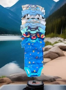 Pack De 9; 0-3 Meses; Manga Corta Cierre A Presión Multicolor Bebé Niño Sin Usar-Sin Etiqueta - Imagen 1 de 20