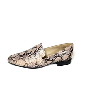 Naturalizer Shoes Women’s 8W Gray Tan Loafers Snake Prints Leather NIB - Picture 1 of 11