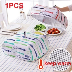 Large Kitchen Insulation Aluminum Foil Food Cover Folded Dustproof Anti Mosquito - Picture 1 of 5