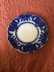 1898 Johnson Brothers Florida Royal Semi Porcelain Blue Flow 9" Plate - Picture 1 of 7