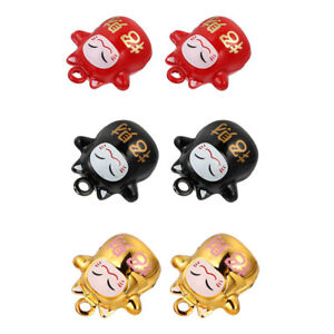 6Pcs Japanese DIY Craft Bells Copper Beads Charms-