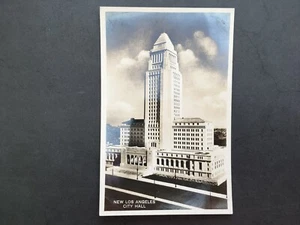 Neues Los Angeles Rathaus RPPC Echtfoto Postkarte - Bild 1 von 8