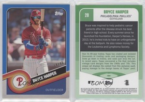 2020 Topps Brooklyn Collection Blue /40 Bryce Harper #20