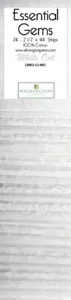 Wilmington Essential Gems Blender White Out - (24) 2.5" Quilting Fabric Strips - Picture 1 of 1