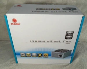 Coolmax V-600 600W 140 mm Silent Fan Power Supply - Picture 1 of 10