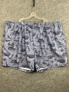 OP Ocean Pacific Mens XXL (44-46) Swim Trunks Cargo Board Shorts Blue Palm - Picture 1 of 7