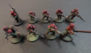 Warhammer 40k - 9x Cadian Shock Troopers - Astra Militarium - Escuadrón Pintado - Imagen 1 de 11