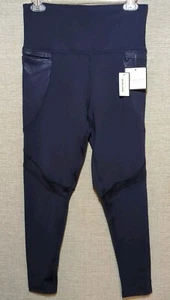 NWT Laundry by Shelli Segal High Waist Navy Blue Leggings Media Pocket Sz L - Picture 1 of 11