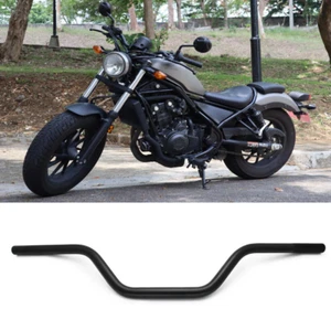 Black Motorcycle Handlebar 7/8" 22mm Handle Bars For Honda Rebel CMX 300 2023 - Picture 1 of 13