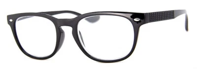  A.J. GAFAS DE LECTURA CLÁSICAS MORGAN PARA HOMBRE LECTORES NEGRAS NUEVAS ESPECIFICACIONES PATRÓN TEMPLO Foto 1 de 2