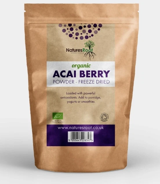 Organic Acai Berry Powder Freeze Dried - Detox, Antioxidant * Superior Quality * - Image 1 of 4