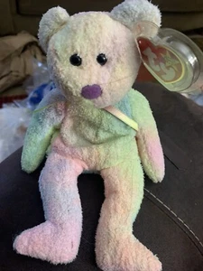 Juguete de animales de peluche TY Beanie Baby GROOVY the Ty Teñido de 8,5 pulgadas - Imagen 1 de 3
