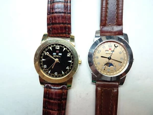 Breil TRIPLE DATE MOONPHASE SWISS QUARTZ VINTAGE WATCHES TO RESTORE 0811 0822 - Picture 1 of 7