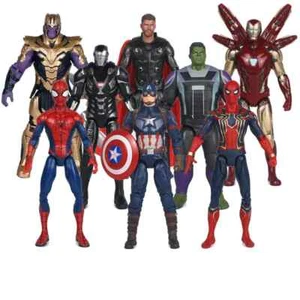 18CM Marvel Avengers Venom Spiderman Captain America Wolverine Hulk Iron Man - Picture 1 of 12