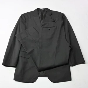 Wilke Rodriguez 40R 33x30 Brown Stripe Wool Mens Sport Coat Jacket Pants Suit - Picture 1 of 12