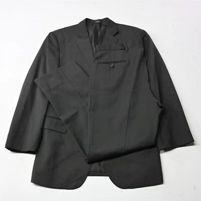 Wilke Rodriguez 40R 33x30 Marrón Rayas Lana Hombre Abrigo Deportivo Chaqueta Pantalones Traje Foto 1 de 4