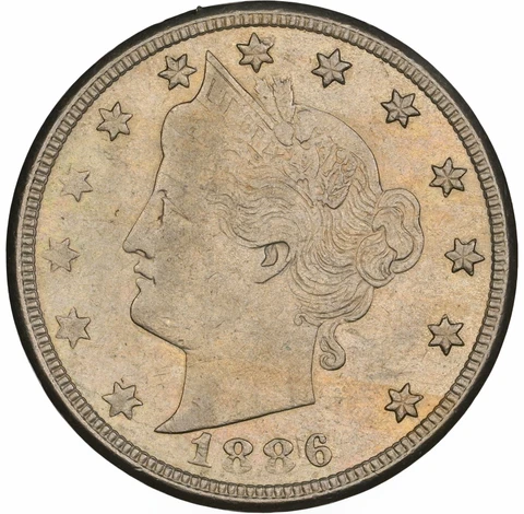 1886 5C NGC XF45 Liberty Nickel 381002 Cover