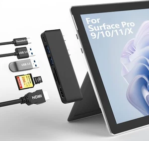 for Surface Pro 9 Accessories, Surface Pro 9 Docking Station with 4K HDMI, USB-C - Picture 1 of 8