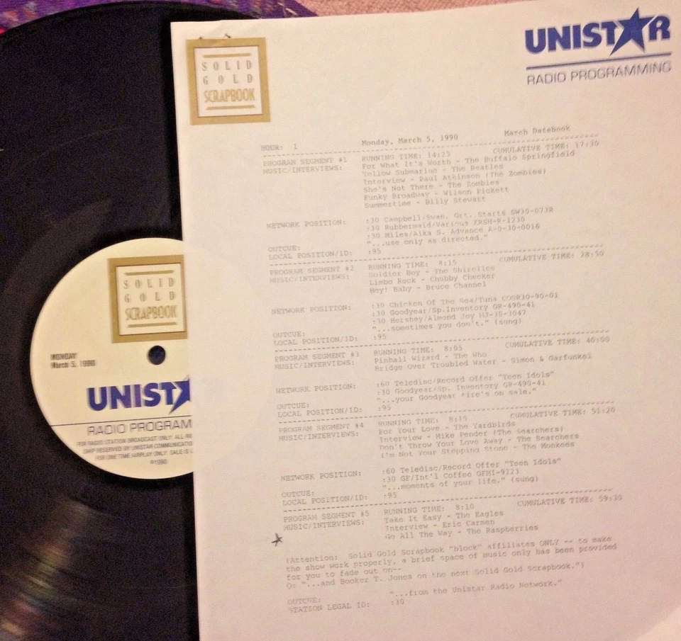 RADIO SHOW: MARCH HITS! YARDBIRDS,EAGLES,RASPBERRIES,BUFFALO SPRINGFIELD,BEATLES - Imagem 1 de 1