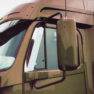 Freightliner Columbia & Century Class Stainless Steel Door Window Deflector - Picture 1 of 1