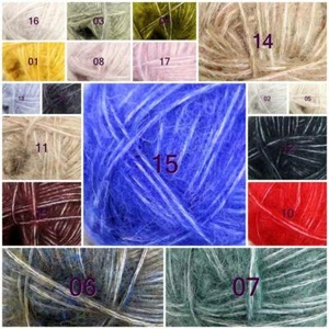 Sale1BallX50g Esponjoso NUEVO MOHAIR Algodón Chal Envolvente Suéter Tejido a Mano Hilo de Ganchillo - Imagen 1 de 42
