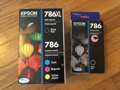 Epson 786XL & 786 Replacement Printer Ink Cartridges - Expired 2017/18 - Image 1 of 4