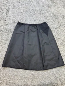 Vtg St Michael Slip Skirt Women Medium Black A-Line Mini Stretch Sexy Fairy 90s - Picture 1 of 8