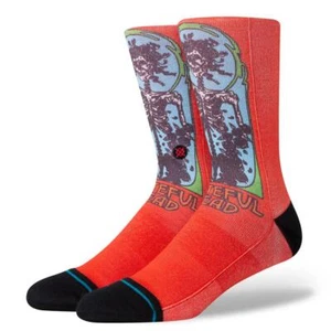 STANCE FUL CREW SOCKEN. NEU GRECTABLE DEAD ROTES SKELETTKISSEN GRÖSSE UK 6 - 13 S23 - Bild 1 von 3