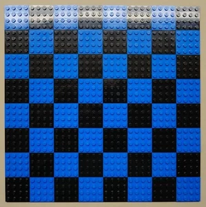 x64 NUEVAS Placas Lego 4x4 Placas Base Azul y Negro HACE AJEDREZ Tablero de Juego - Imagen 1 de 2