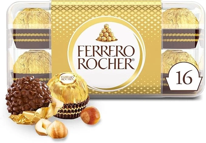 Caja de Regalo Chocolate Avellana Fina FERRERO ROCHER; 16 Chocolate - Envío Gratis Foto 1 de 4