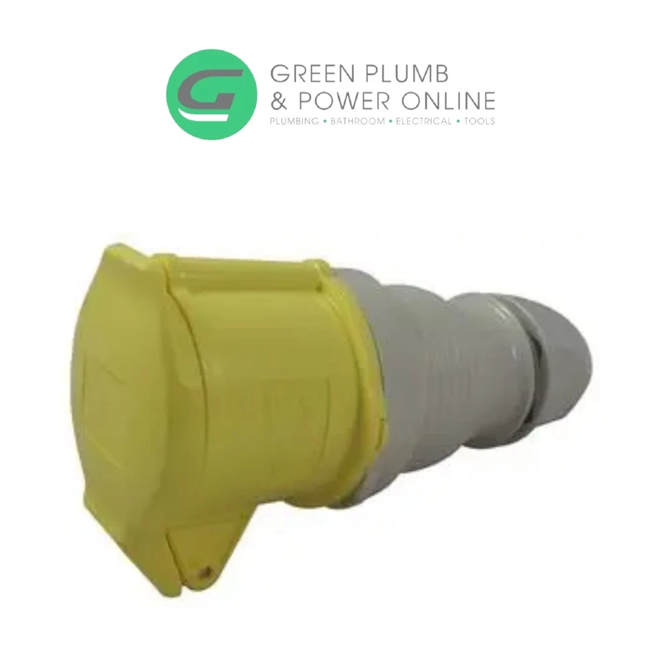 Walther 32 Amp 2P+E 110V Trailing Socket IP44 Yellow Industrial Range - Image 1 of 1