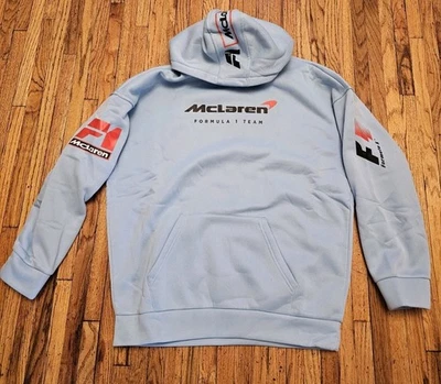 McLaren Formula 1 Racing Team Men’s  Hoodie Sweatshirt Size L Large Blue  - Image 1 of 4
