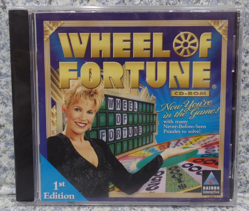 Video Game PC Wheel Of Fortune 1st Edition 1998 Vintage win 95 98 NEW Jewel - Image 1 of 2