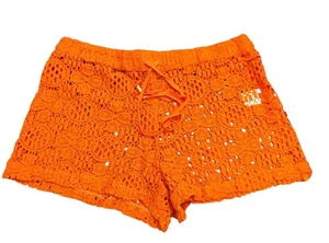 TRINA TURK pantaloncino donna all'uncinetto taglia P arancione usato - Foto 1 di 4
