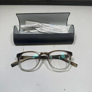 Warby Parker Brille Brillengestell TOPPER 331 gestreift braun blau Vollrand 48-21-142 - Bild 1 von 11
