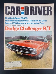 Car and Driver November 1969 Dodge Challenger R/T Magazine - Bild 1 von 3
