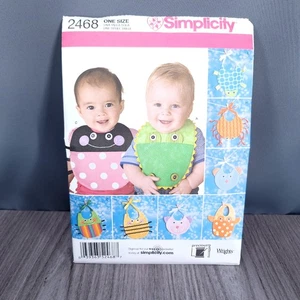Sewing Pattern Baby Bibs 14 Pieces UNCUT Simplicity 2468 - Picture 1 of 3