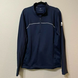 Adidas Para Hombres Azul 1/4 Cremallera Ropa Activa Chaqueta de Pista S Pullover Retro Deporte Informal - Imagen 1 de 7