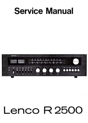 LENCO R2500, R-2500 Schematic Diagram Service Manual Techniques Foto 1 de 3