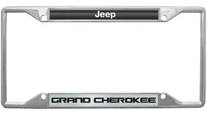 Jeep Grand Cherokee License Plate Frame (Chrome) - Picture 1 of 2
