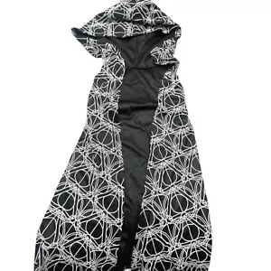 harry potter only cloak cape costume Halloween black white hood 25" long READ - Picture 1 of 6