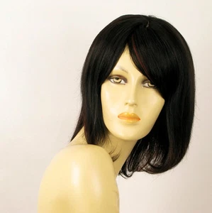 wig for women 100% natural hair black and red wick ref LISE 1b410 PERUK - Imagen 1 de 8