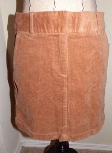 VINEYARD VINES Damen Cord kurzer Rock CAMEL Größe 8 neu mit Etikett - Bild 1 von 5
